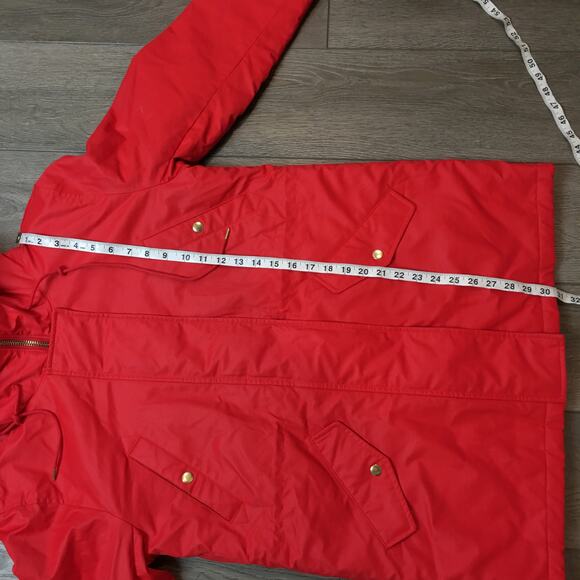 NWT J.Crew Perfect Winter Waxed Canvas Parka Primaloft Faux Fur Sz LP Woman - Picture 6 of 10